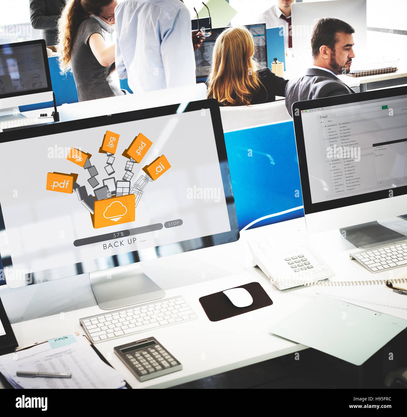 Cloud Networking Computing Back Up Concept Stock Photo