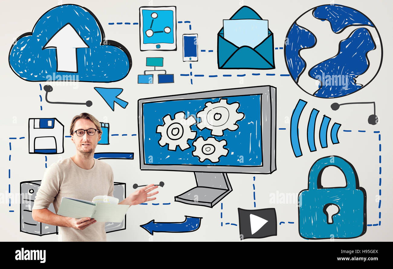 Cloud computing networking connection concept stock photo alamy