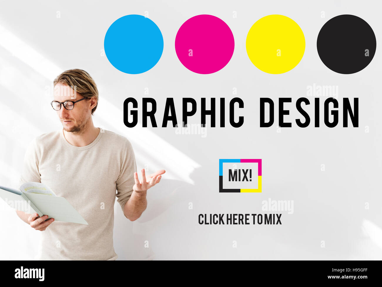 CMYK Ink Design Graphics Creativity Concept Stock Photo - Alamy