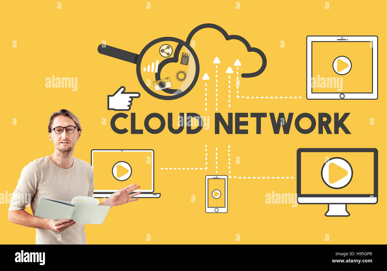 Cloud Network Storage Technology Connection Concept Stock Photo Alamy