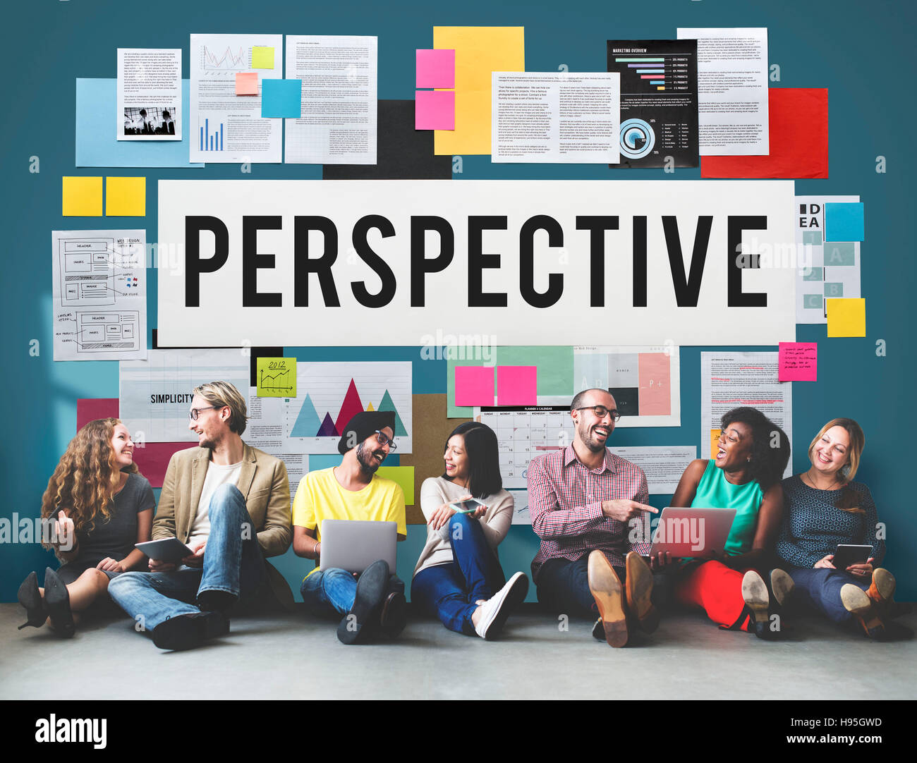 Perspective Attitude Position Standpoint View Concept Stock Photo