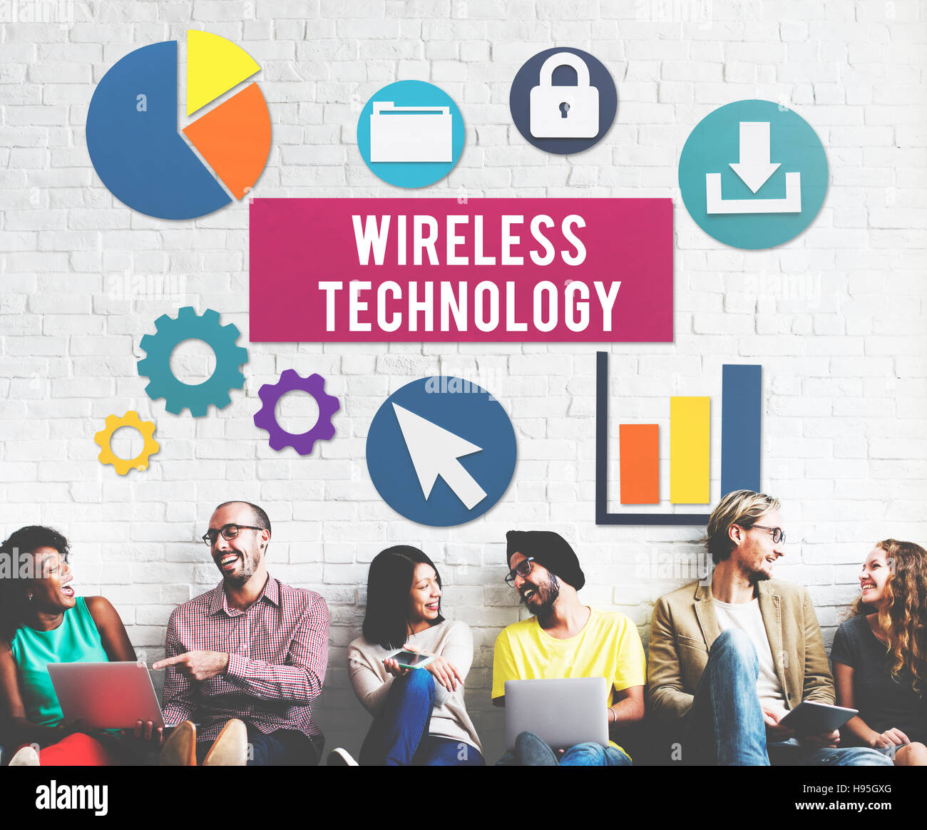 Wireless Signal Reception Mobility Graphic Concept Stock Photo Alamy