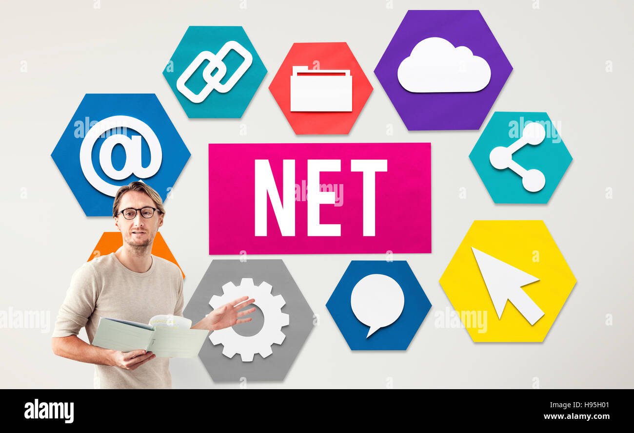 Net Internet Network Online Web Concept Stock Photo - Alamy