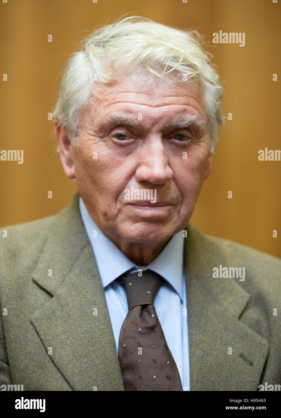 Legendary photographer,Don McCullin,in London to judge photography competition. Stock Photo