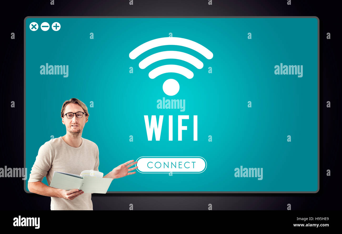 Wifi Connection Access Hotspot Stock Photo Alamy