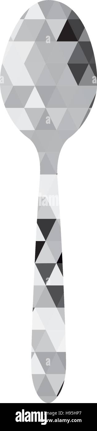 cutlery triangle mosaic icon image vector illustration design Stock ...