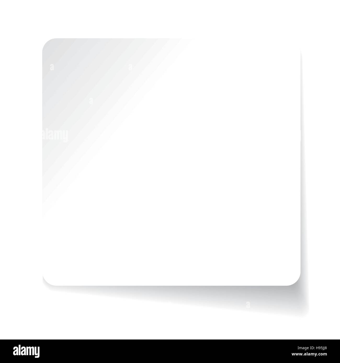 White paper sticker vector Stock Vector