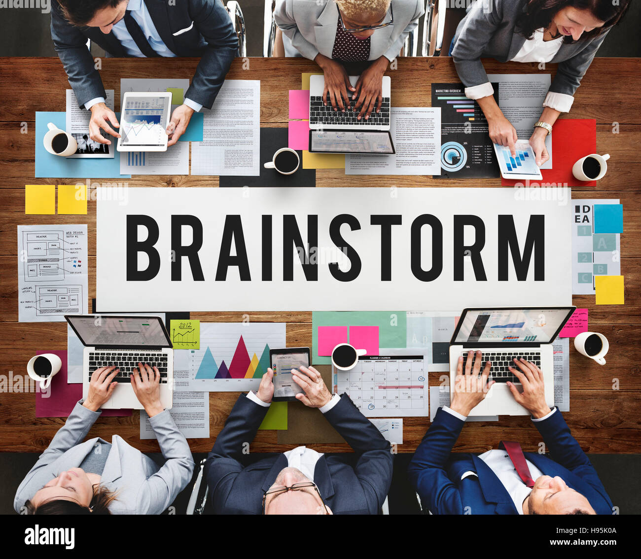 Brainstorm Analysis Creation Innovation Planning Concept Stock Photo ...