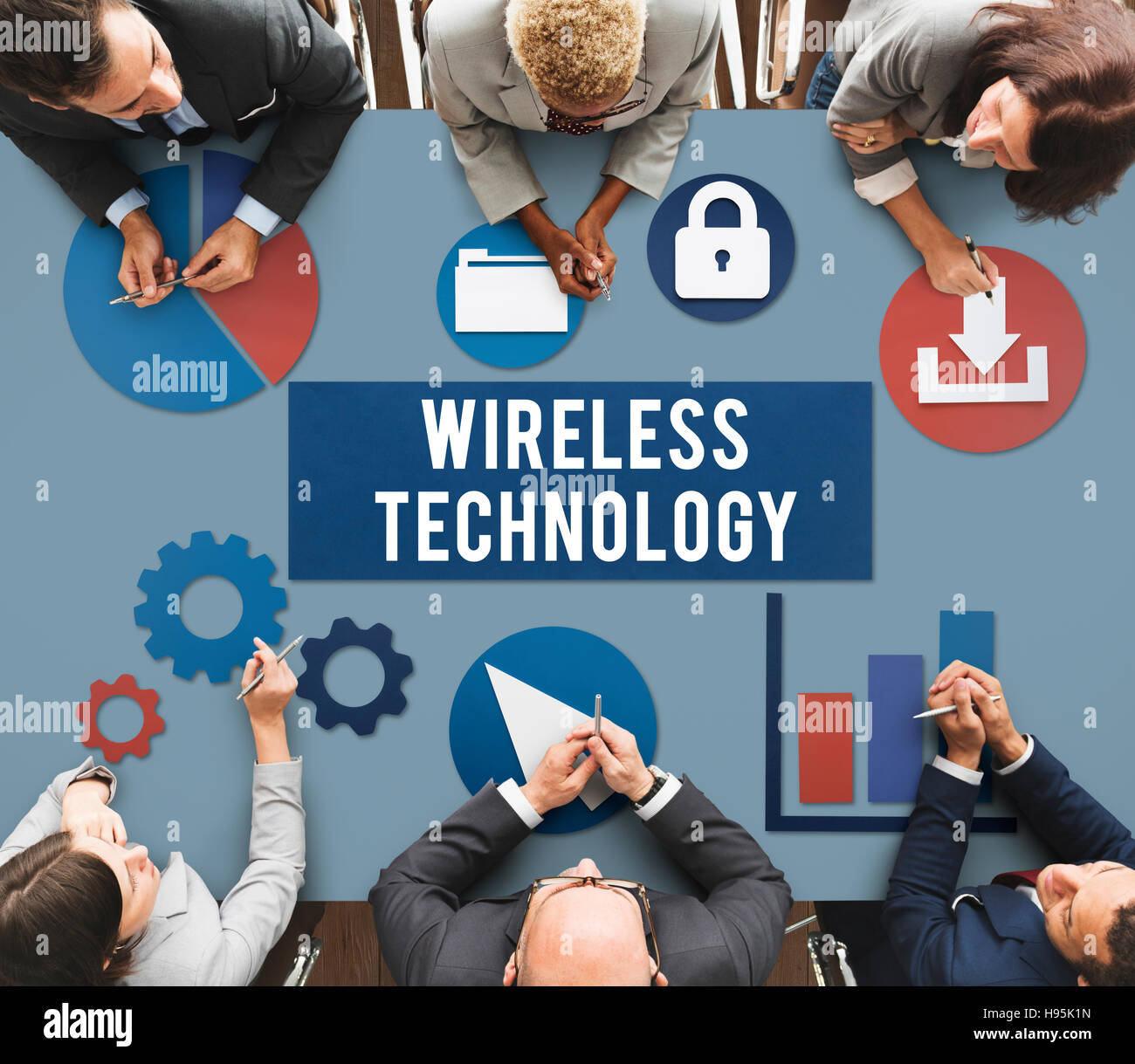 Wireless Signal Reception Mobility Graphic Concept Stock Photo Alamy