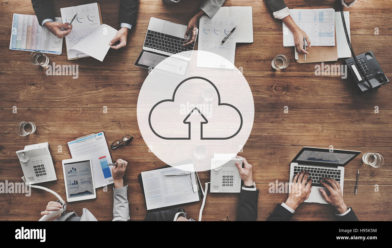 Cloud computing laptop tools hi-res stock photography and images - Alamy
