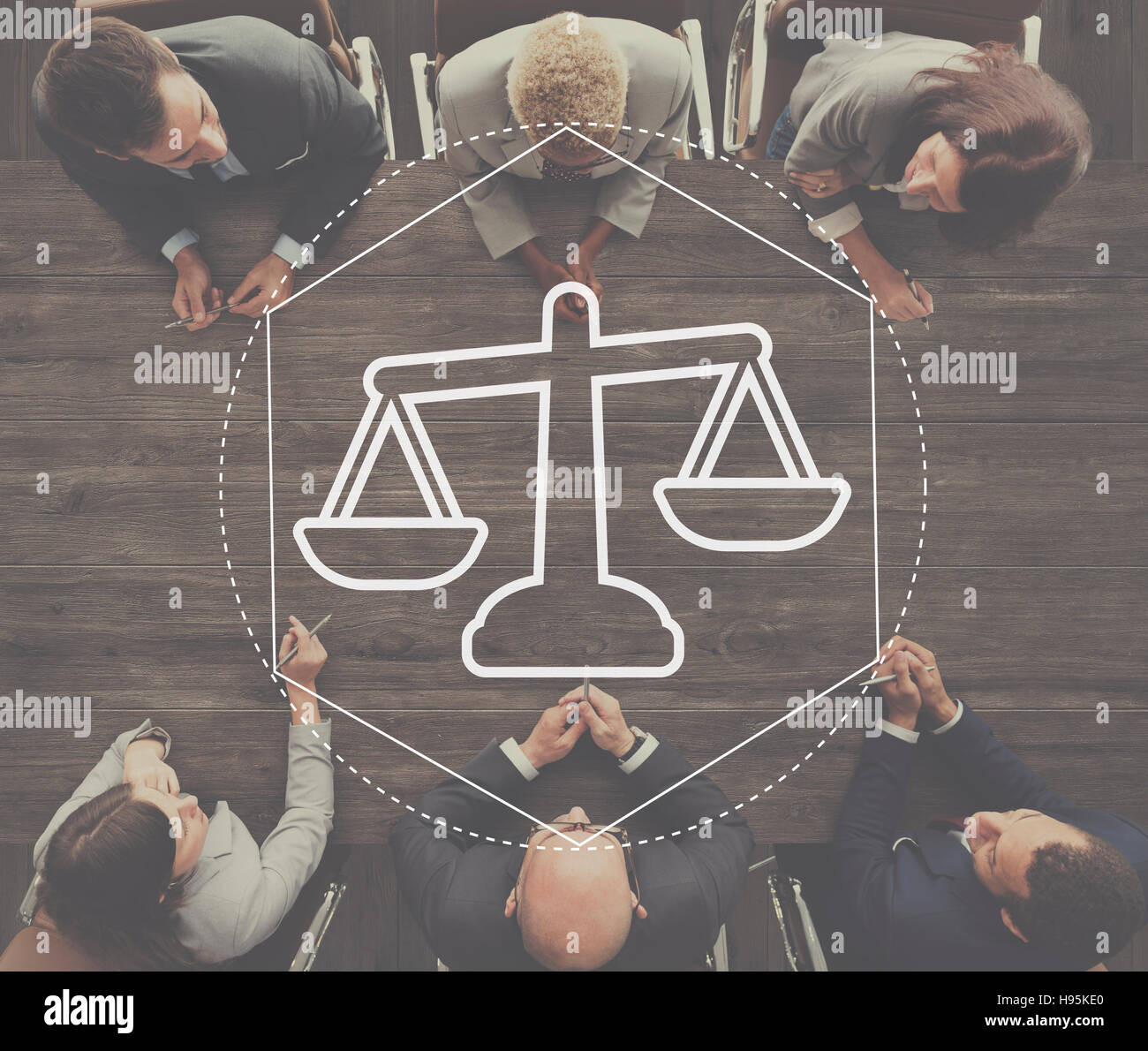 Justice Law Order Legal Graphic Concept Stock Photo