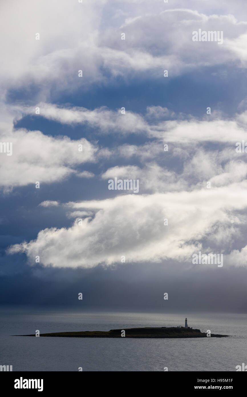 Dramatic clouds over Pladda island, off the south coast of Isle of