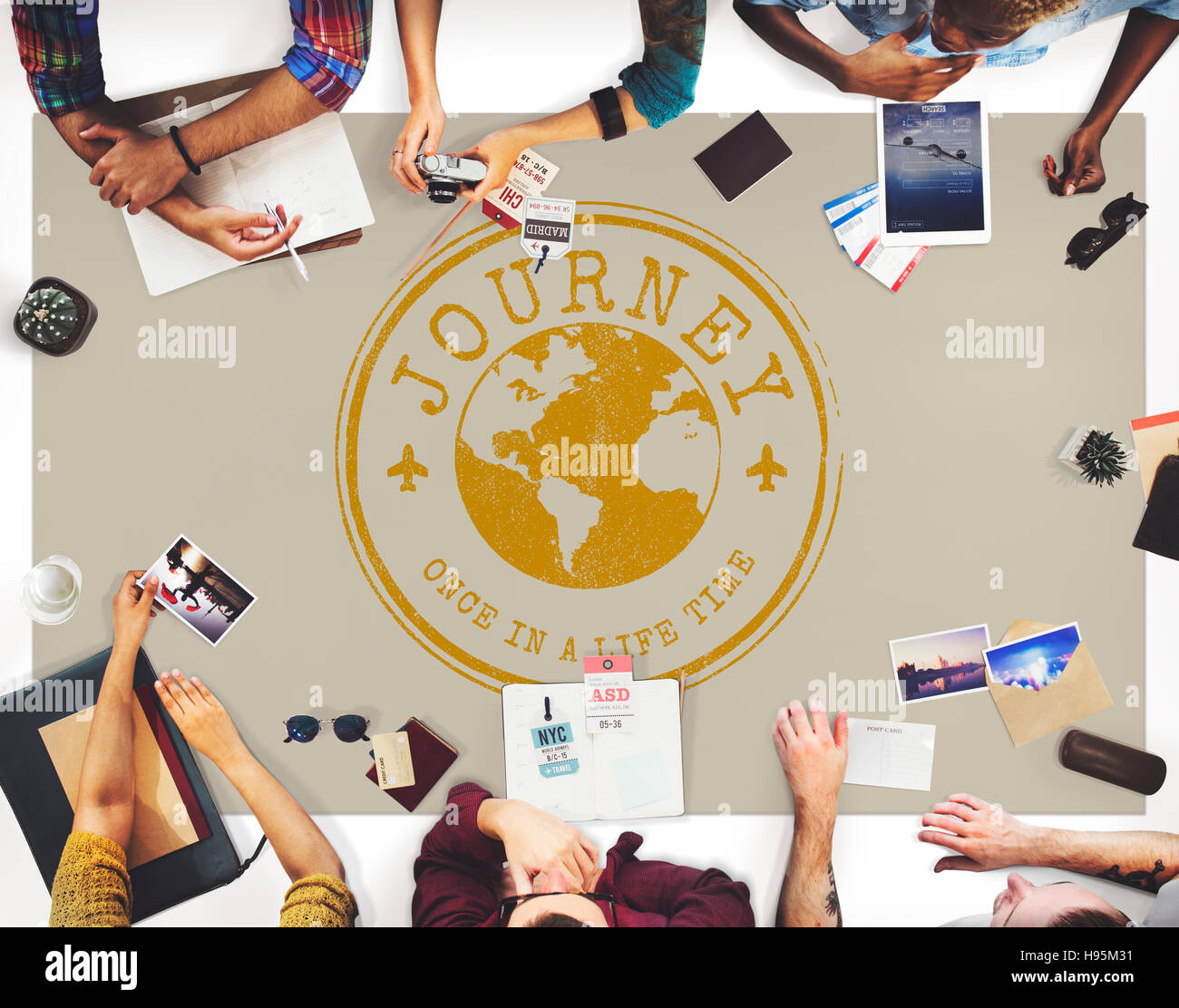 Travel Explore World Journey Stamp Concept Stock Photo Alamy