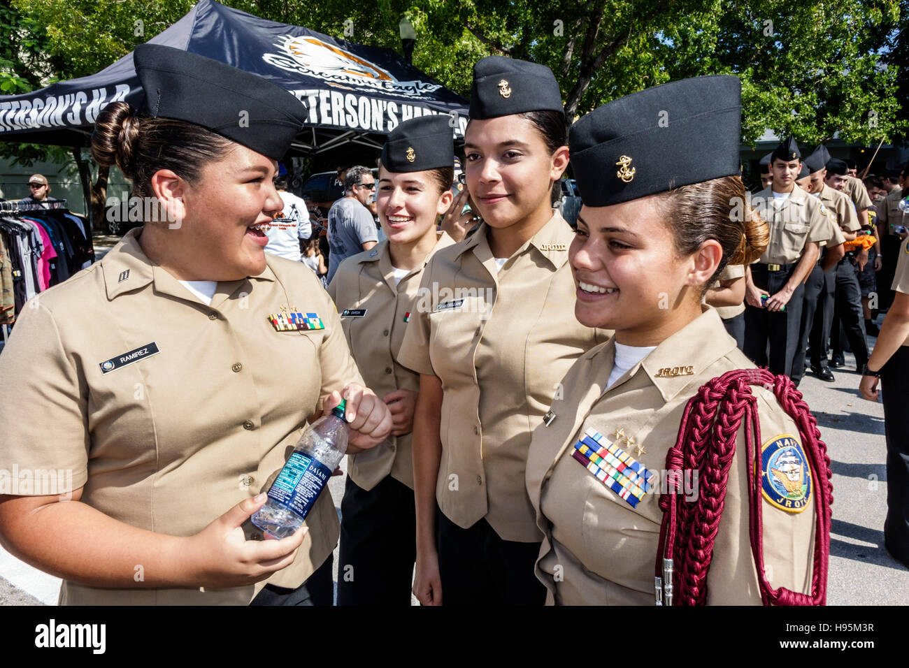 Miami Beach Florida,Veterans Day,celebration activities,Navy JROTC
