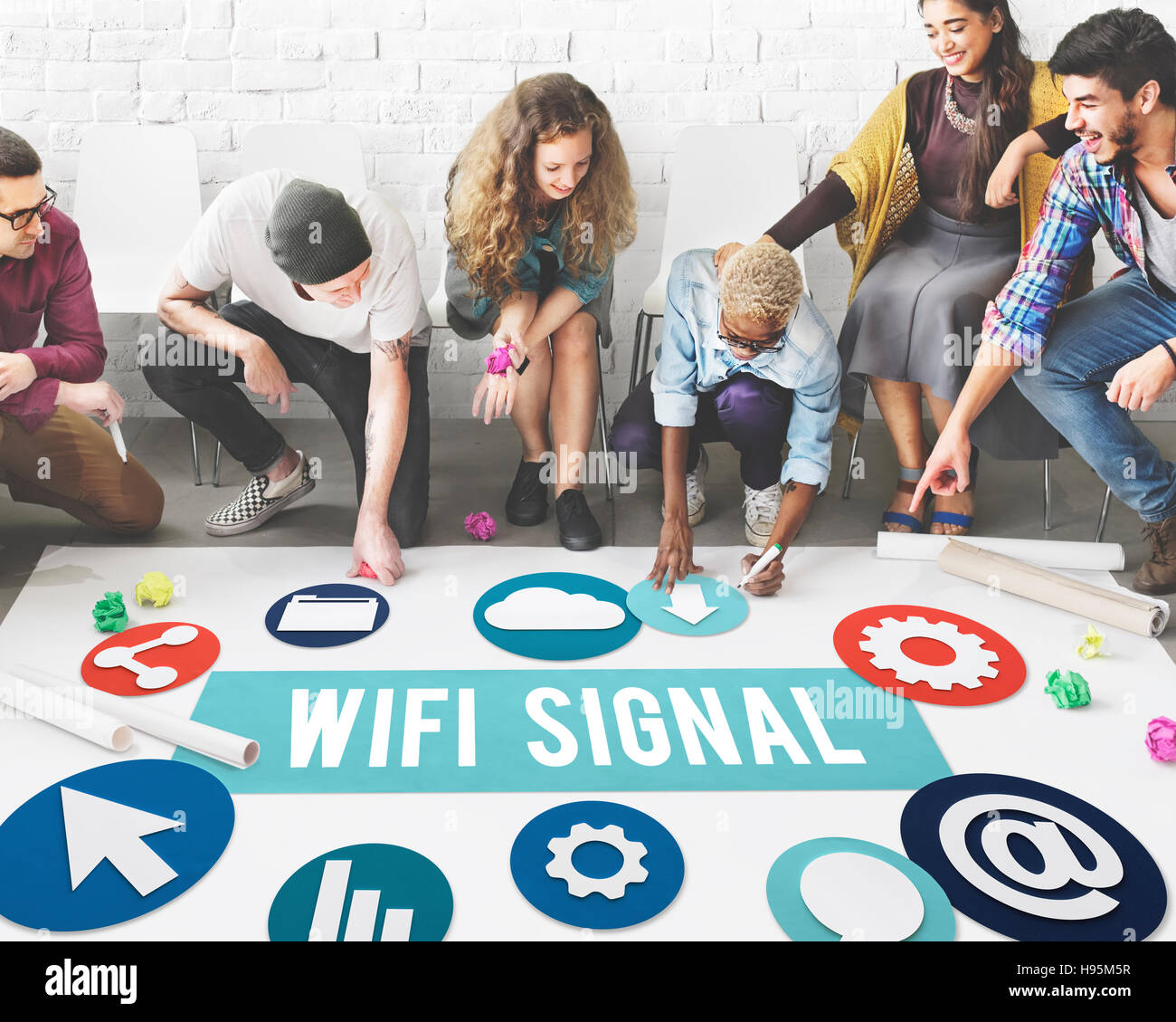 Wireless Signal Reception Mobility Graphic Concept Stock Photo Alamy