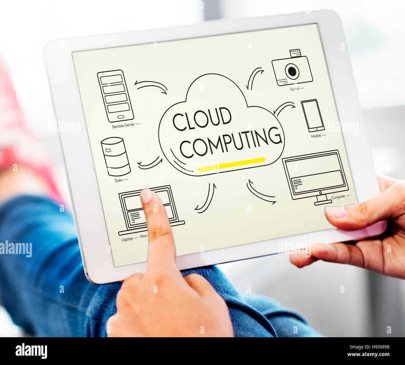Cloud Transfer Data Connection Network Concept Stock Photo - Alamy