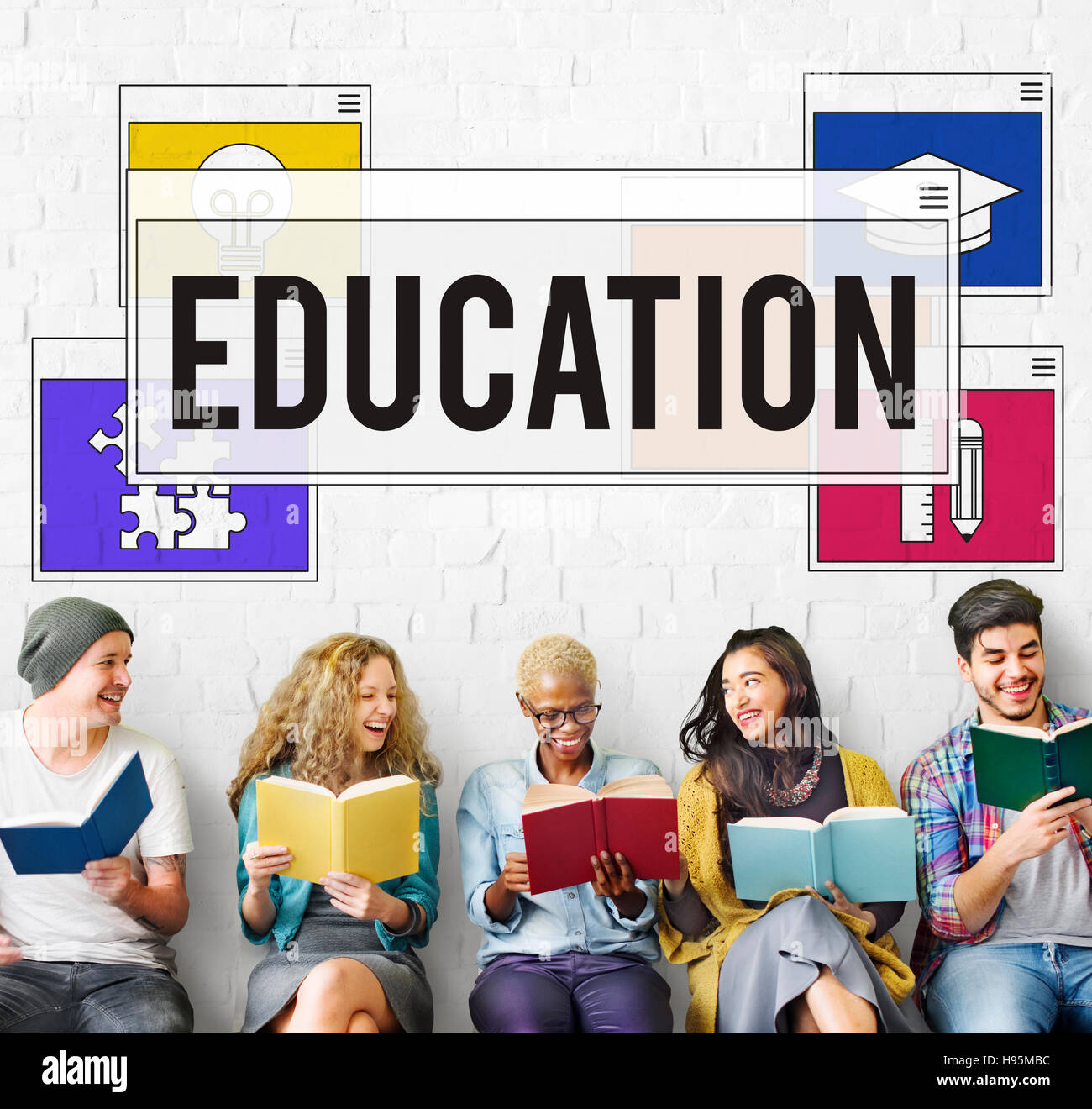 Education Knowledge Studying Learning Intelligence Concept Stock Photo ...