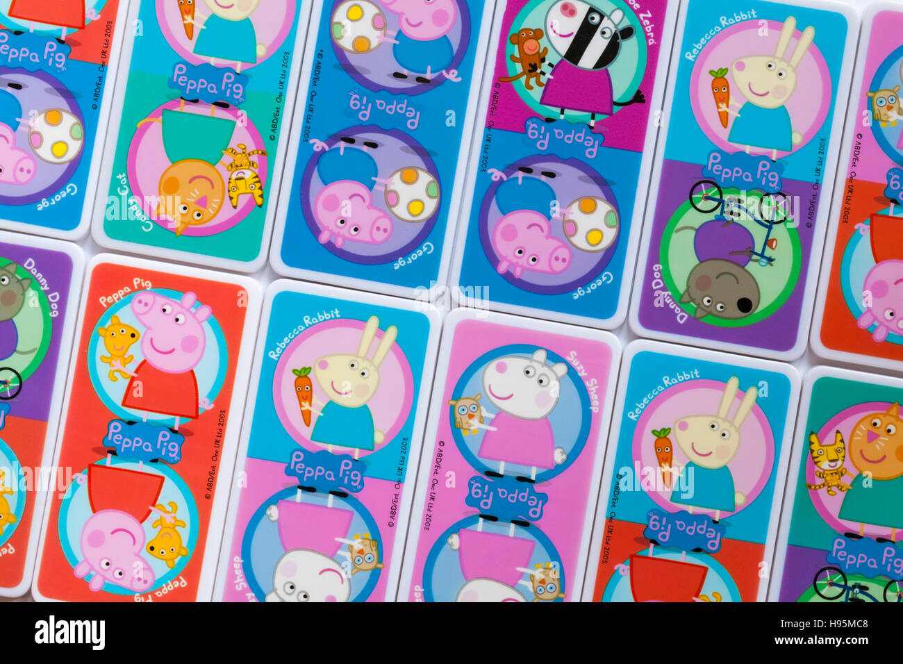Jumbo Peppa Pig Dominoes Stock Photo - Alamy