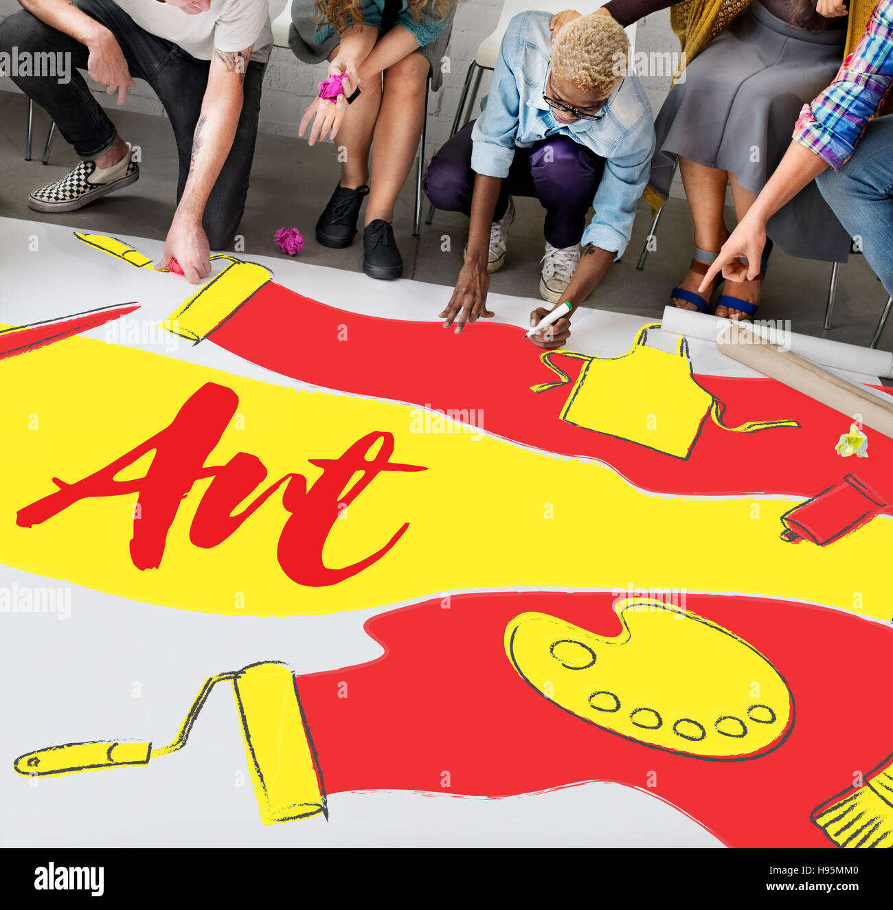 Color Design Creative Art Artwork Concept Stock Photo Alamy