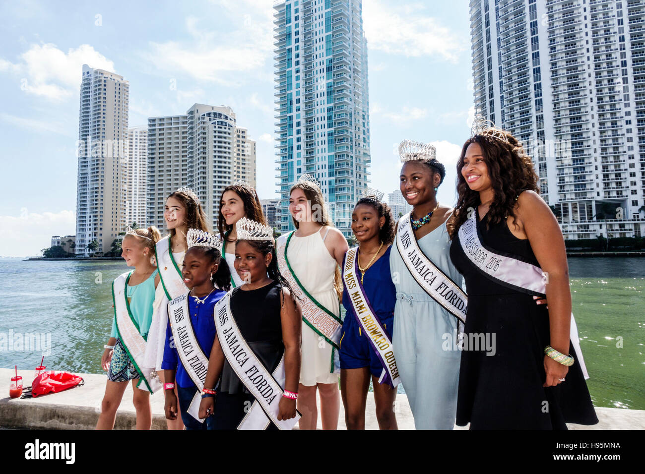 Miss jamaicaflorida orange bowl queen hires stock photography and