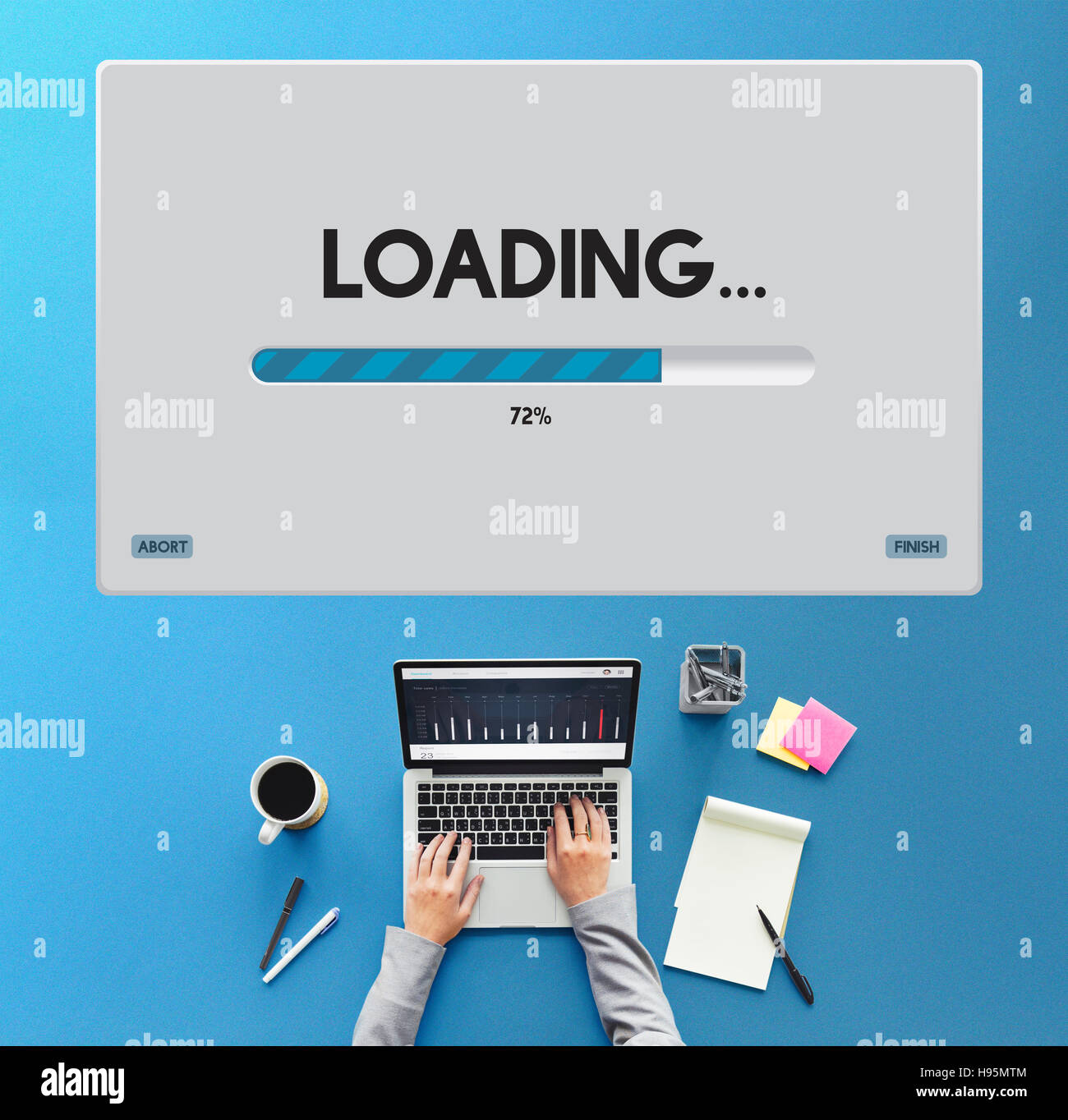 Speed Progress Bar Icon Technology Concept Stock Photo - Alamy