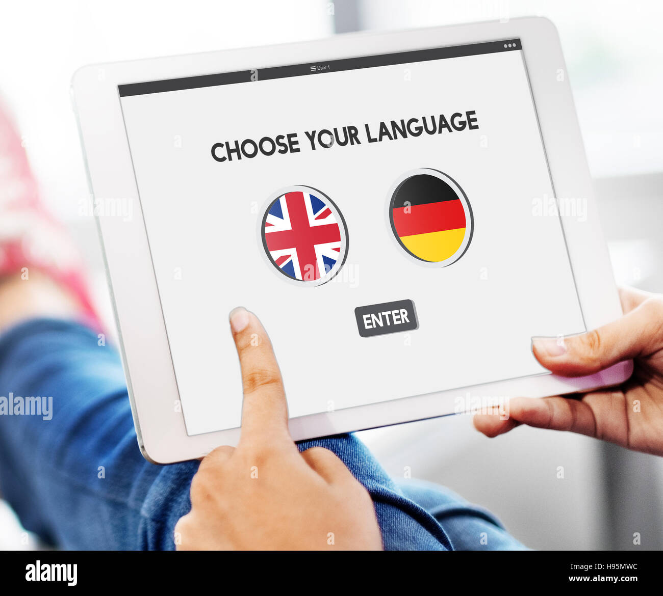 Language Dictionary English German Concept Stock Photo Alamy