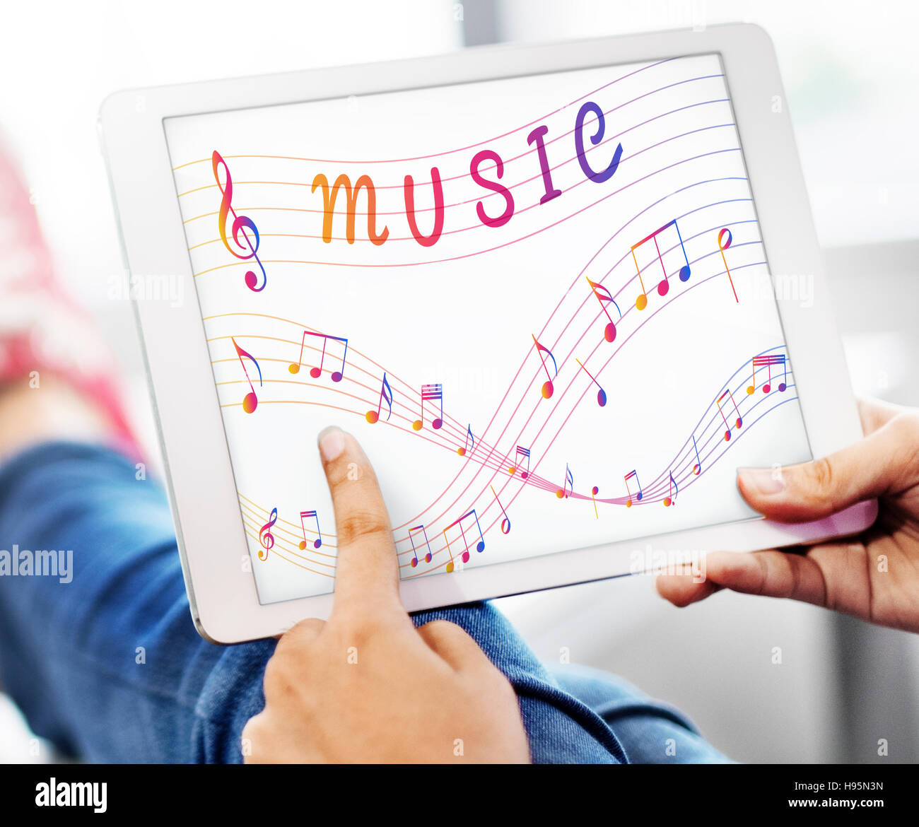 Music Note Art of Sound Instrumental Concept Stock Photo Alamy