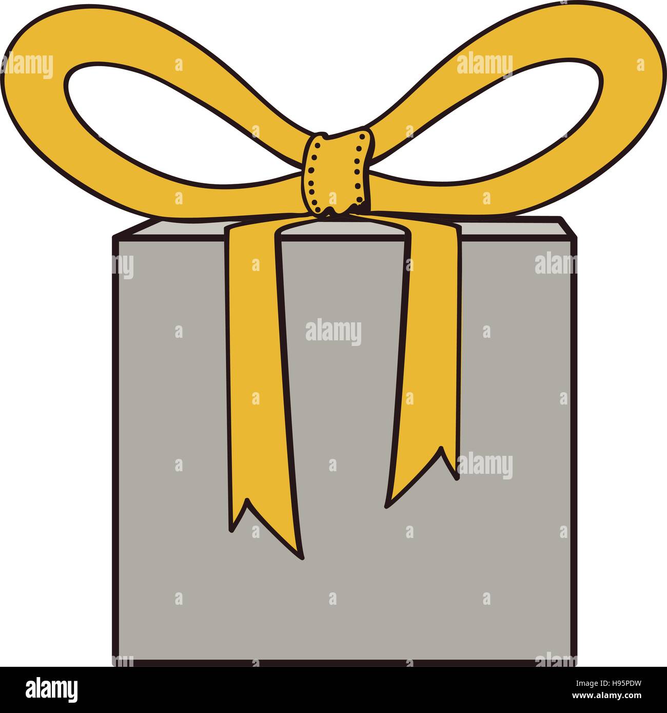 gift box and bow icon image Stock Vector Image & Art - Alamy