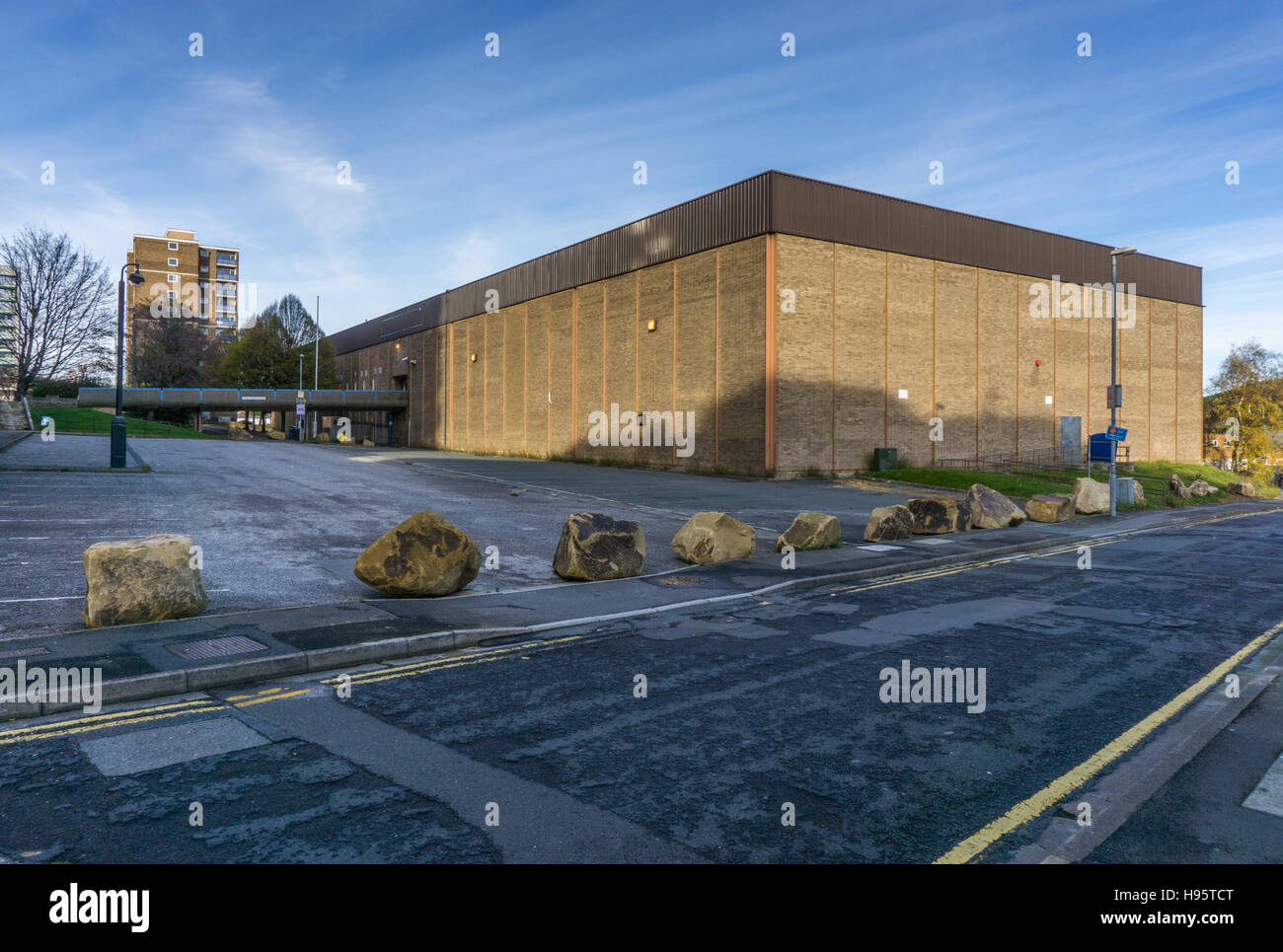 Huddersfield Sports centre 2015 prior to its demolition in 2016 Stock Photo  - Alamy