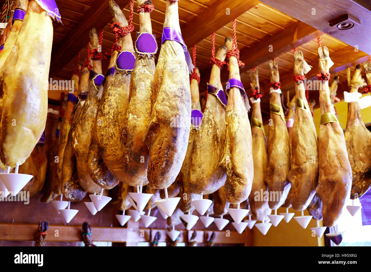 Salamanca jamon iberico iberian ham of Spain Stock Photo Alamy