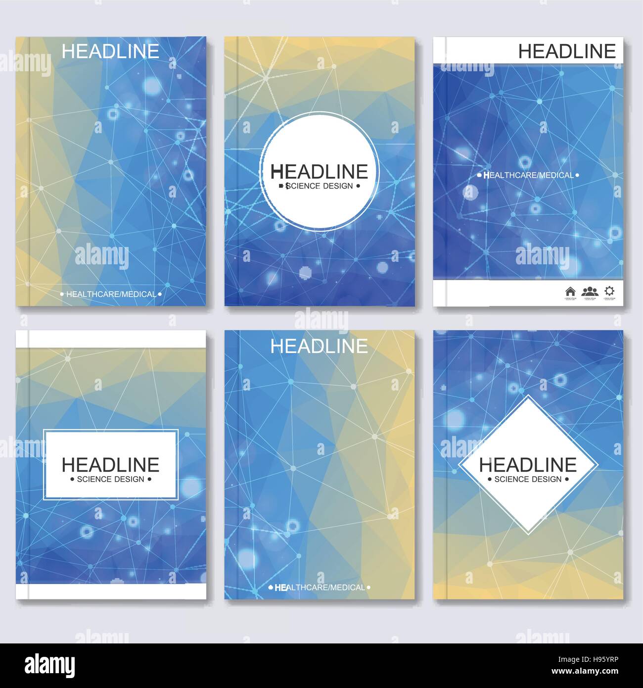 Science vector background. Modern vector templates for brochure, flyer