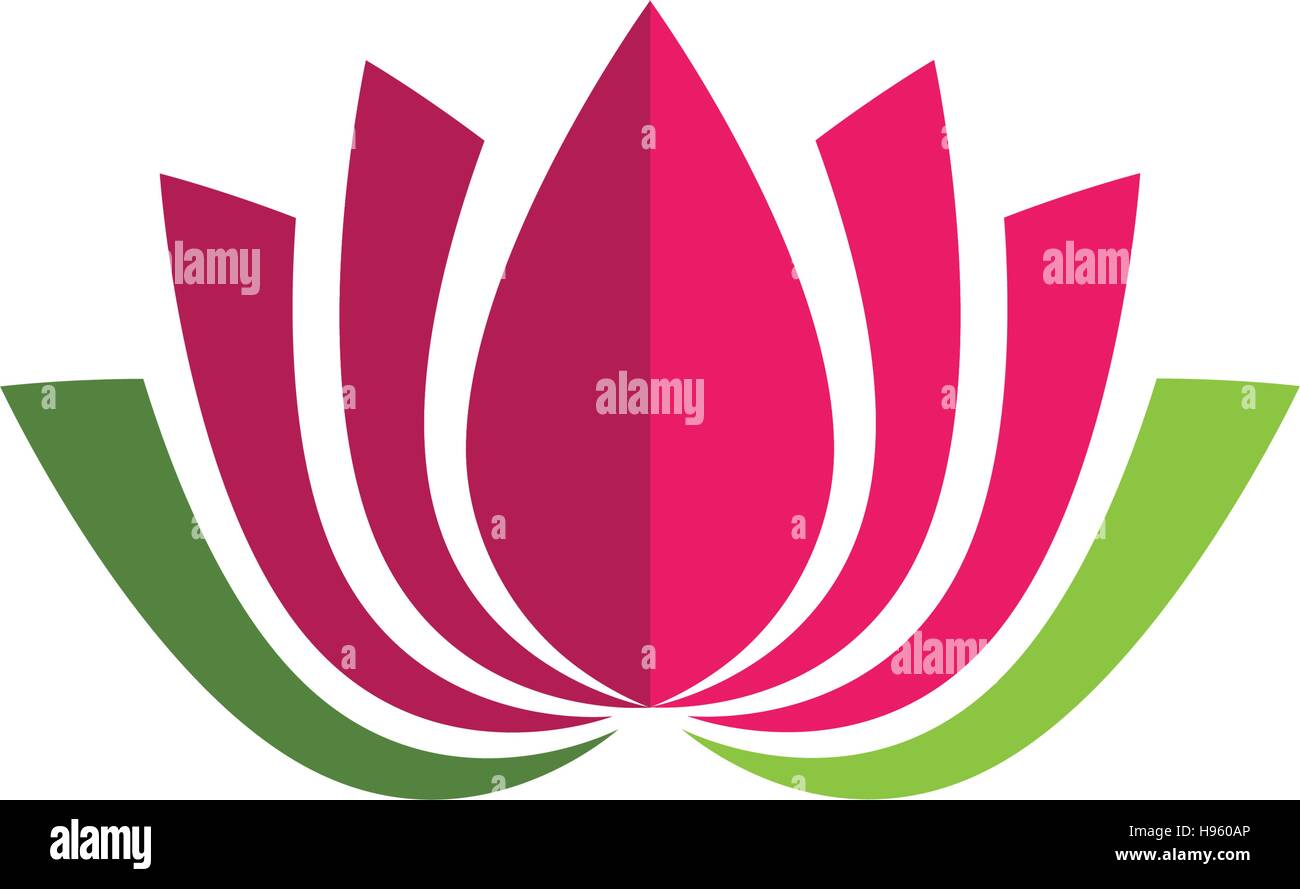 Stylized lotus flower icon vector background Stock Vector Image & Art ...