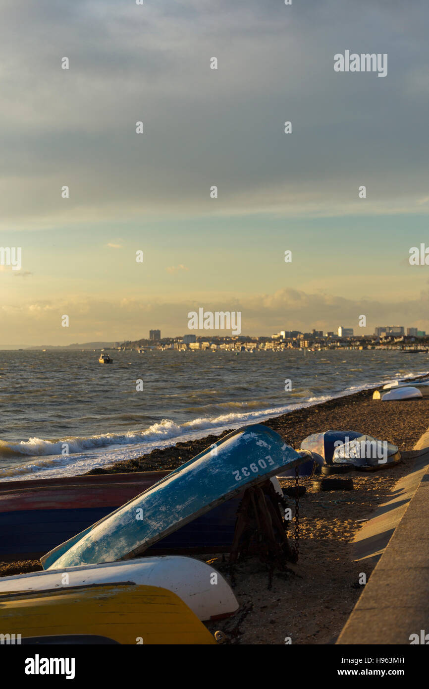 Looking Towards SouthendonSea from Seafront at Thorpe Bay with