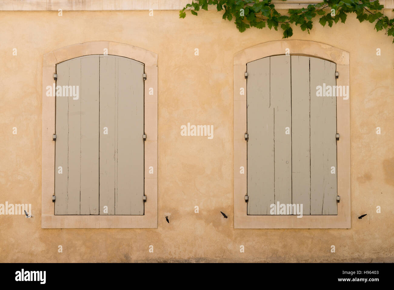 Typical residential streets, Arles France Stock Photo