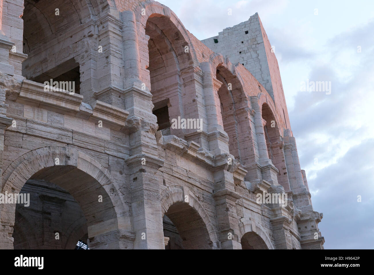 Les arenes, Colosseum Arles Stock Photo