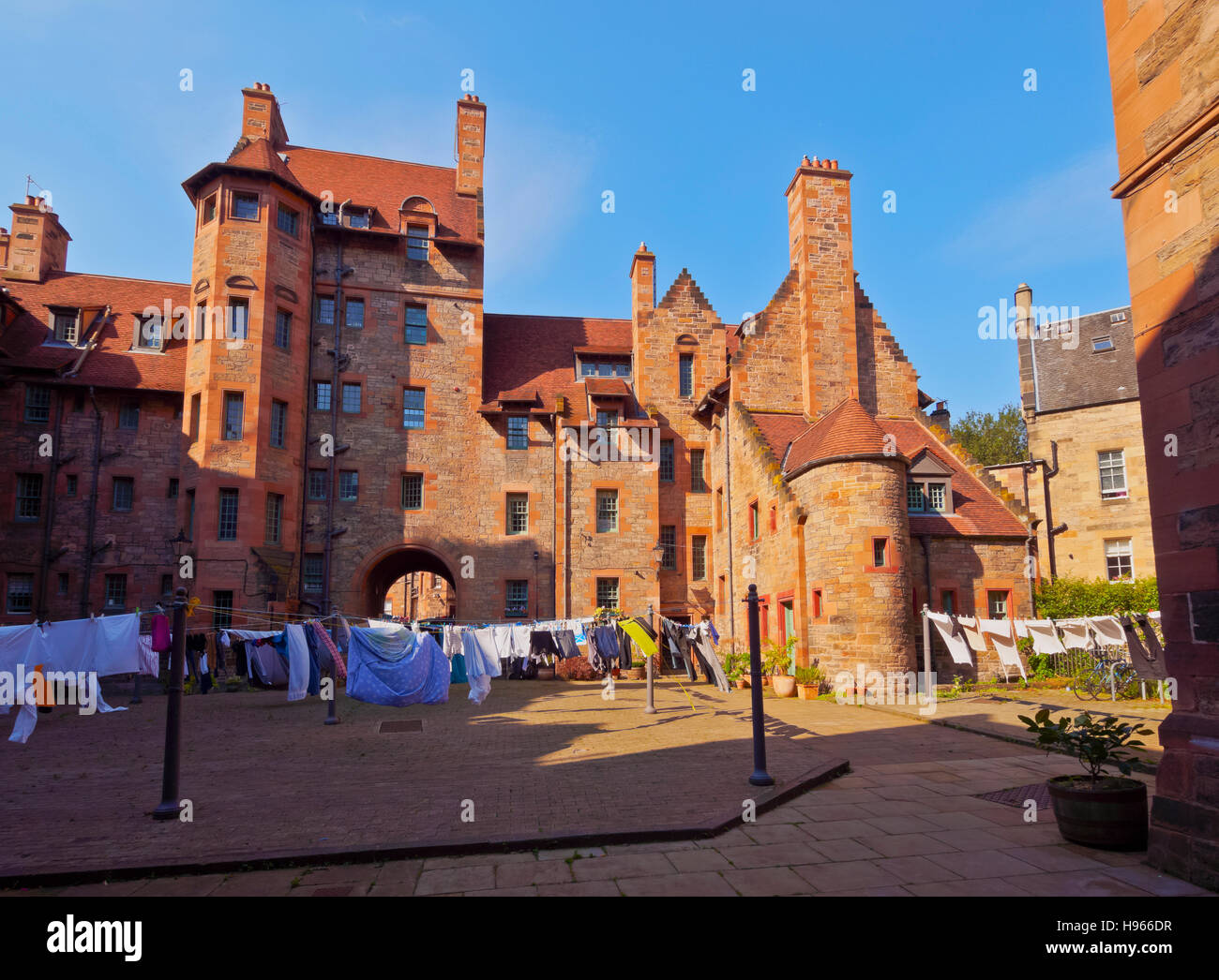 UK, Scotland, Lothian, Edinburgh, View of the Dean Village. Stock Photo