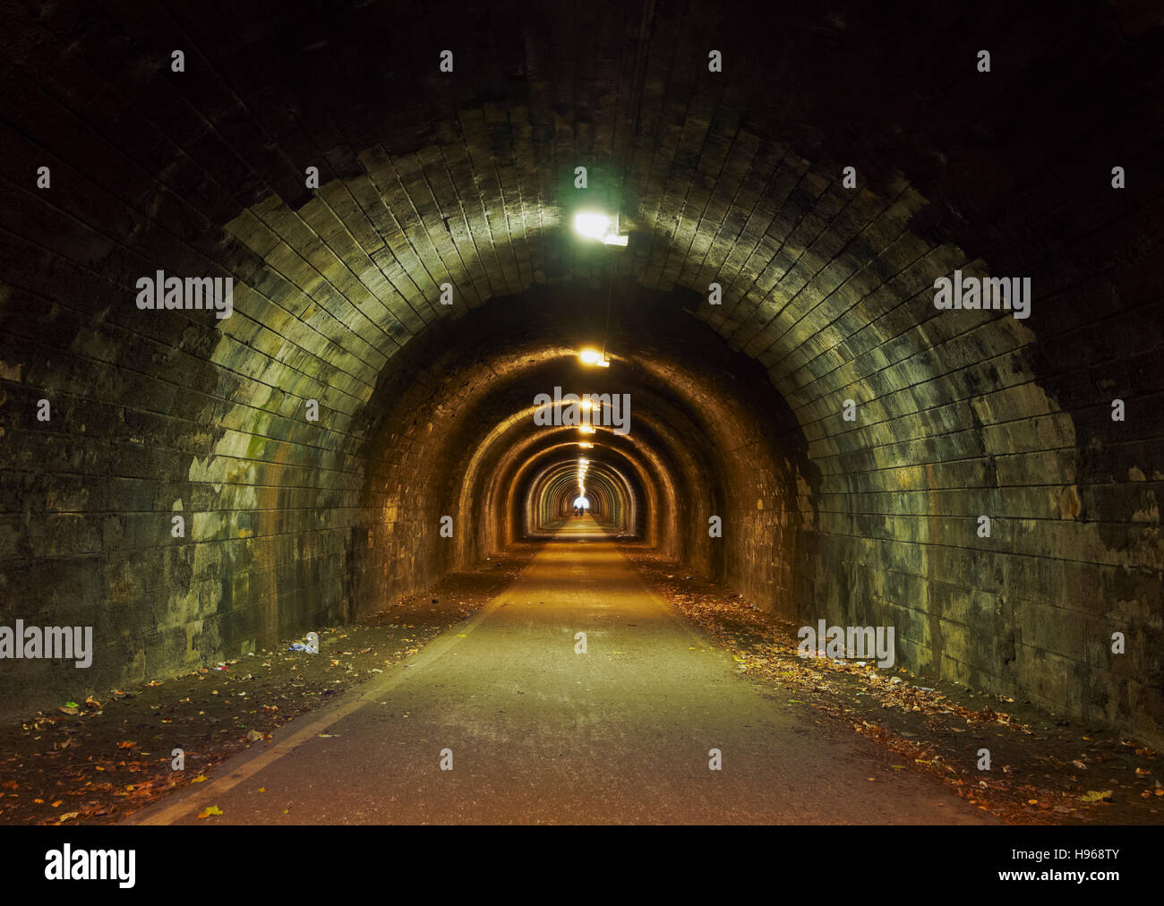 UK, Scotland, Lothian, Edinburgh, Innocent Railway Tunnel. Stock Photo