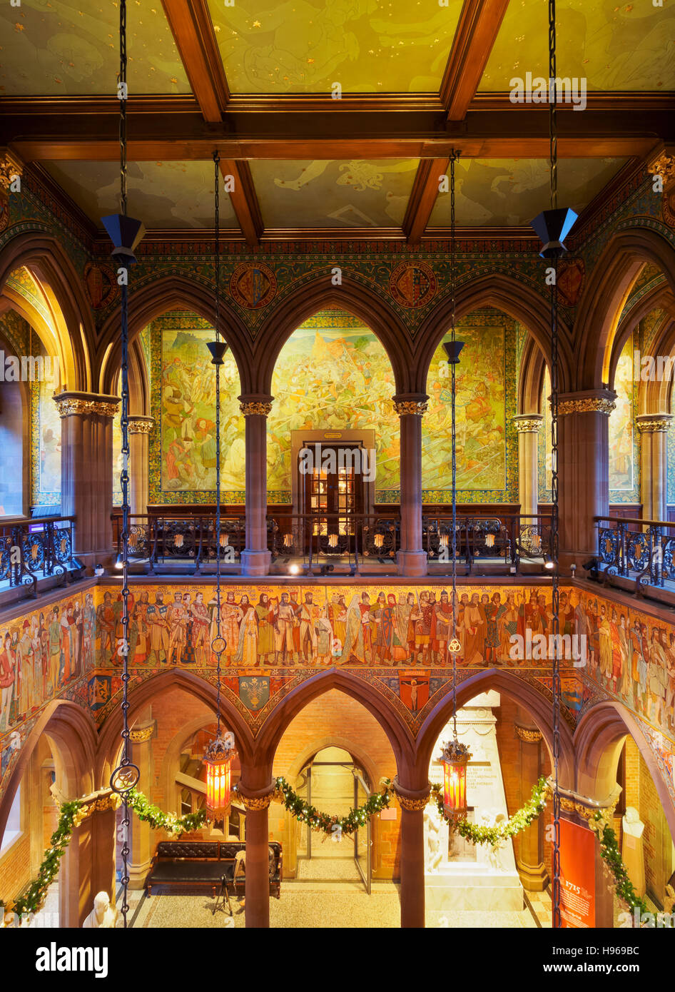 UK, Scotland, Lothian, Edinburgh, Interior view of The Scottish National Portrait Gallery. Stock Photo