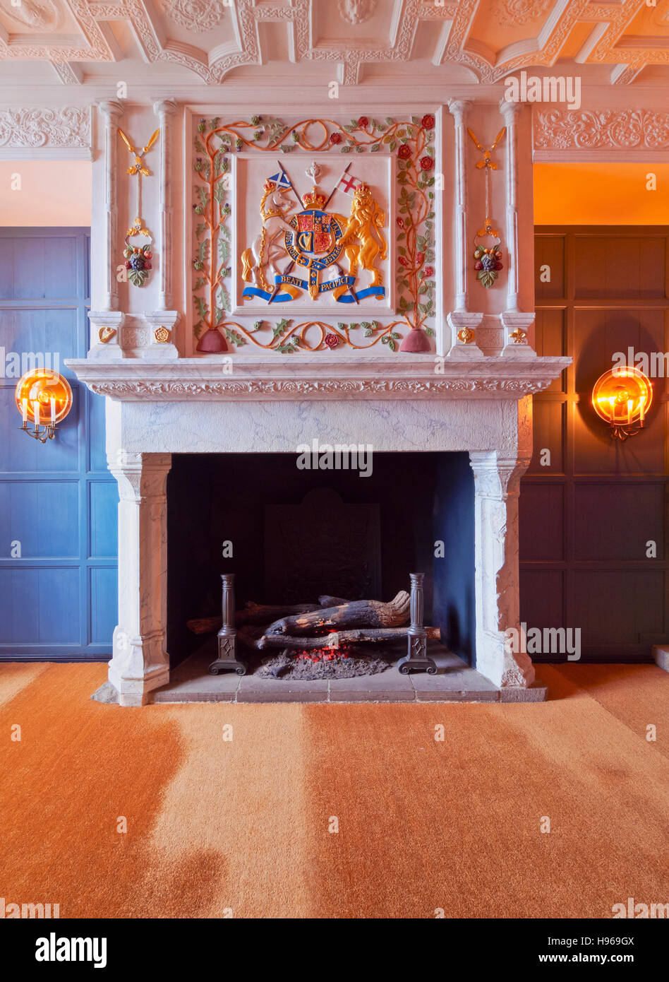 UK, Scotland, Lothian, Edinburgh, Interior view of the Edinburgh Castle. Stock Photo