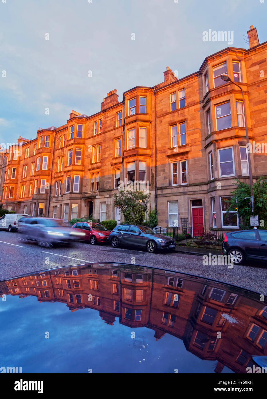 UK, Scotland, Lothian, Edinburgh, Traditional Terraced Houses on