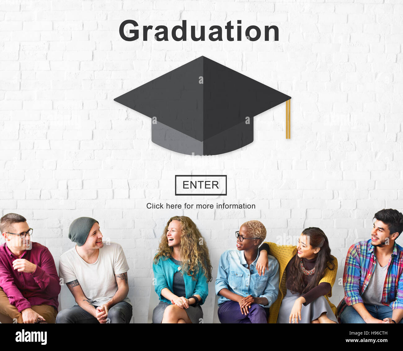 Graduation Education Study University Achievement Success Website Concept Stock Photo
