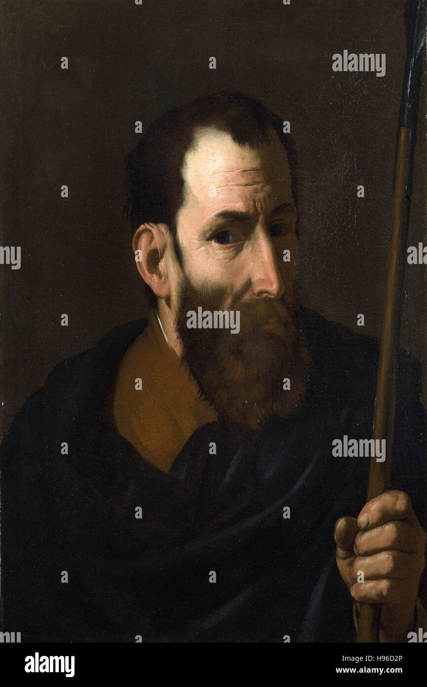 Jusepe de Ribera  -  An Apostle  - 1615 Stock Photo