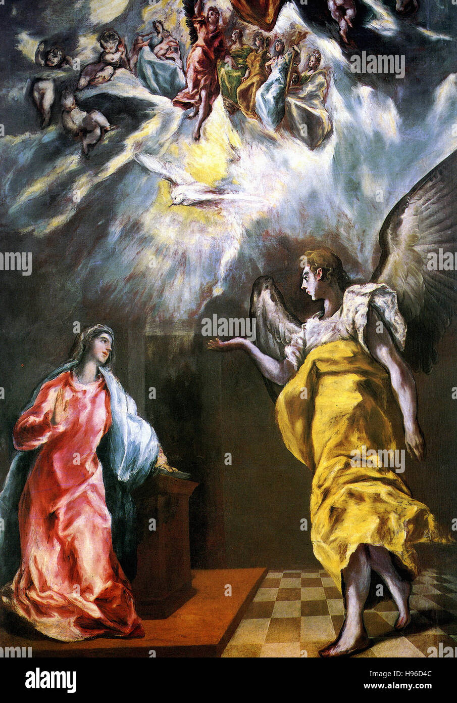 Domínikos Theotokópoulos a.k.a El Greco - The Annunciation Stock Photo