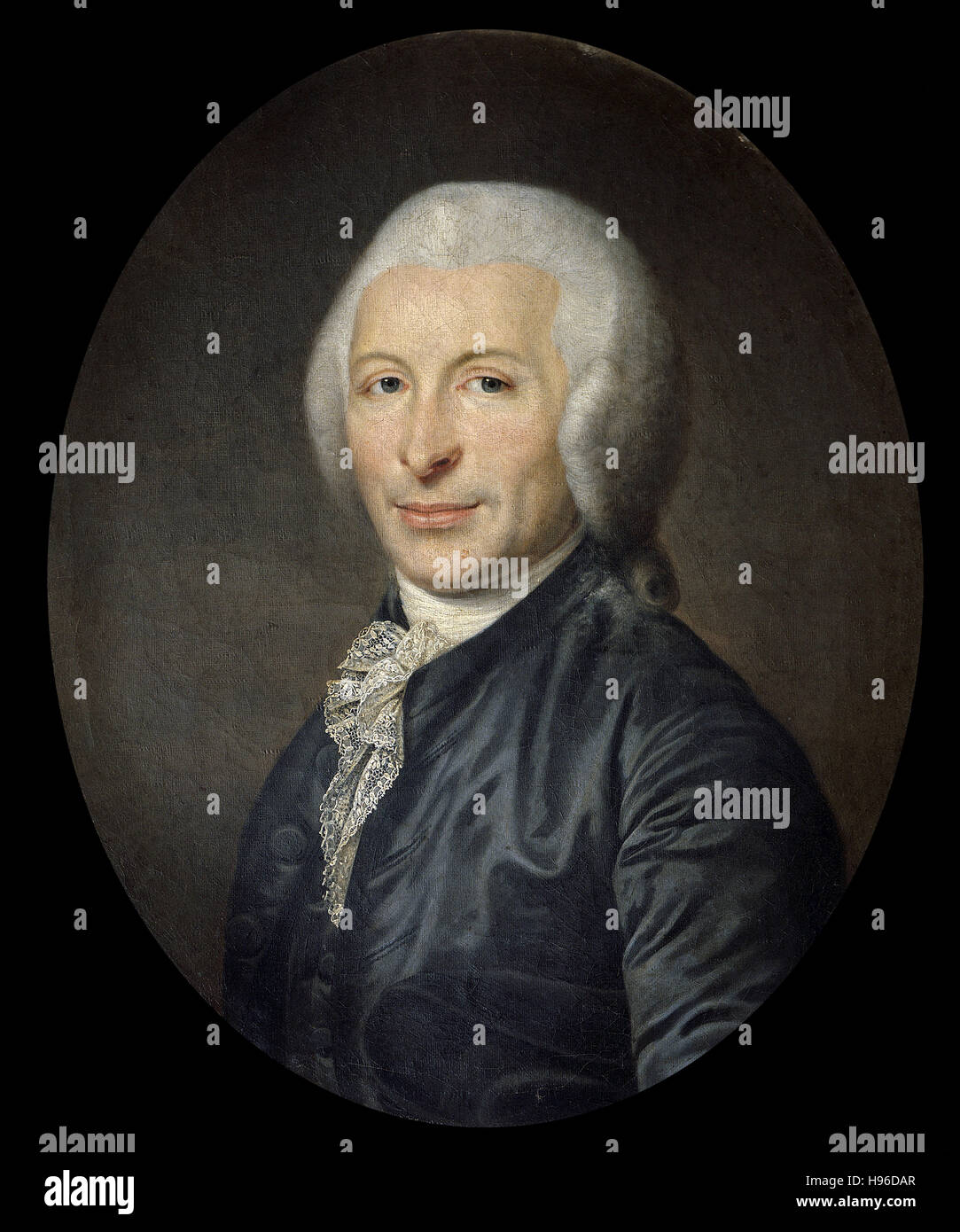 Anonymous, 18th century  Portrait of doctor and politician Joseph Ignace Guillotin - Stock Photo