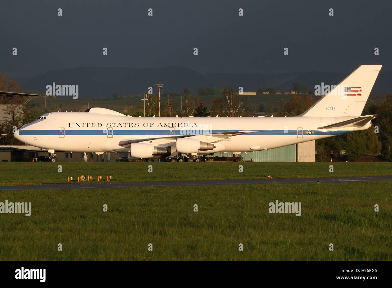 Stuttgart, Germany – May 03, 2016: US Air Force, Boeing E-4 B at ...