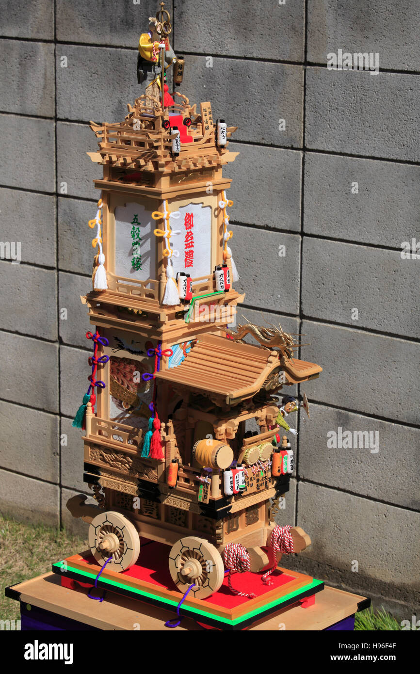 Japan, Kawagoe, festival, float, model Stock Photo Alamy