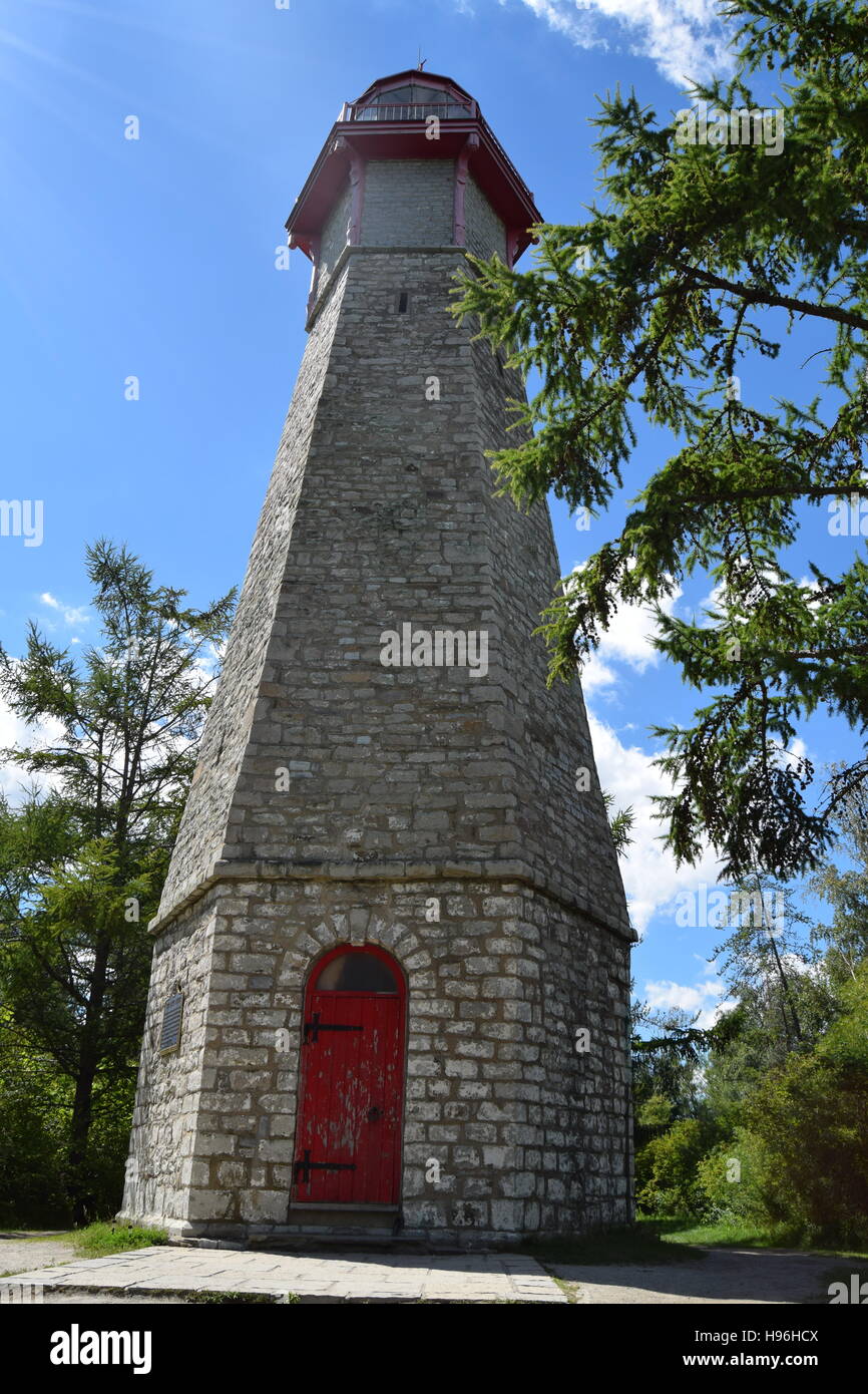 Gibraltar Point Lighthouse, Toronto Island, Canada Stock Photo