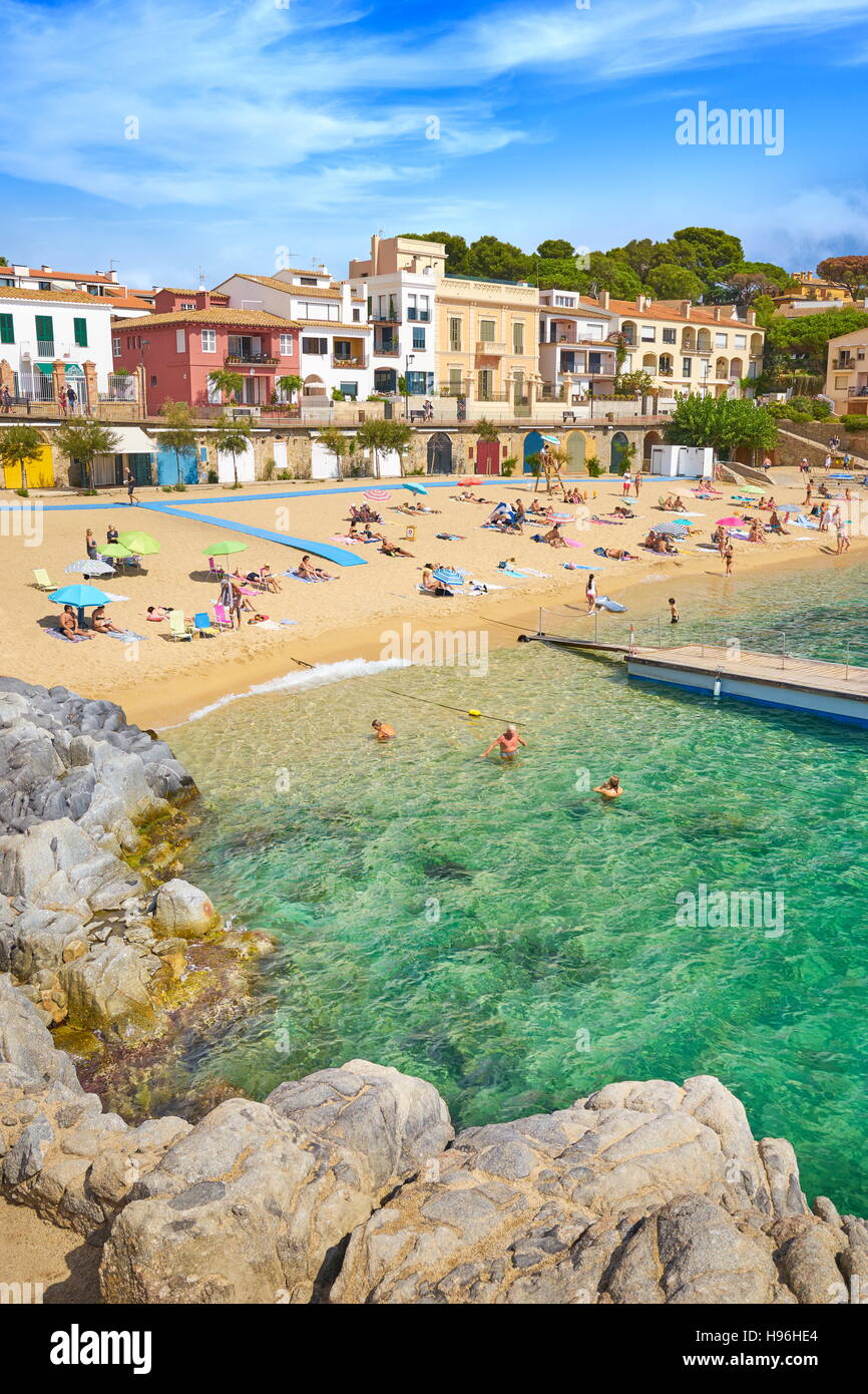 Calella de Palafrugell, Costa Brava Beach, Spain Stock Photo