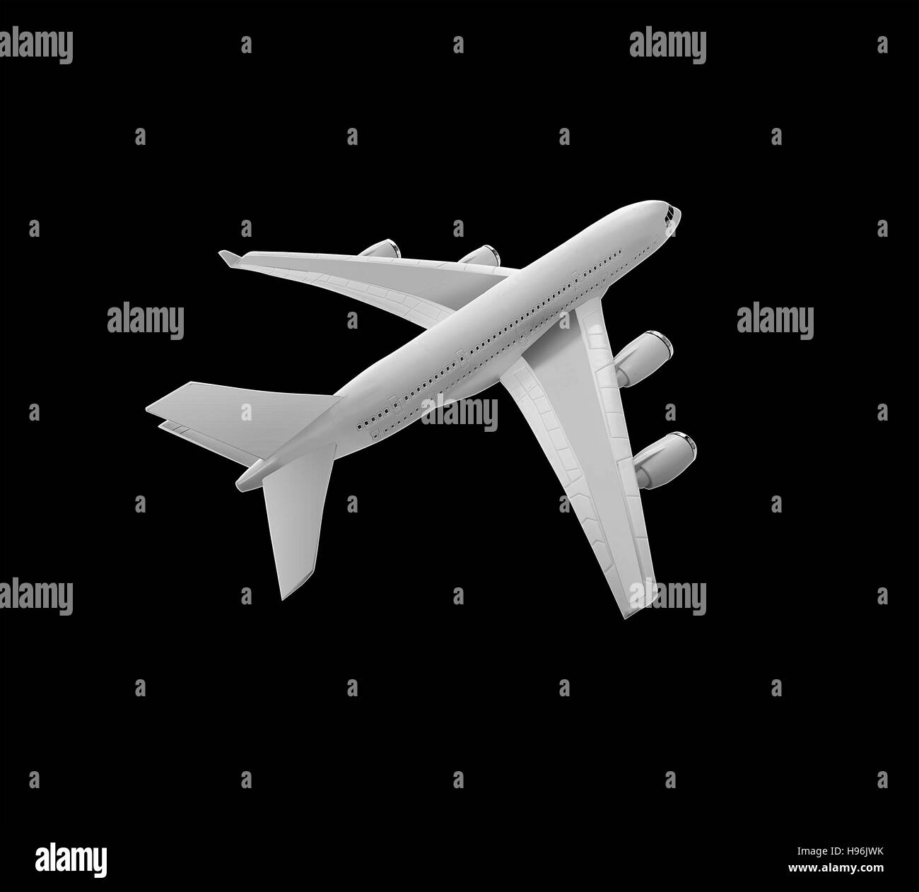 Black white airliner hi-res stock photography and images - Alamy