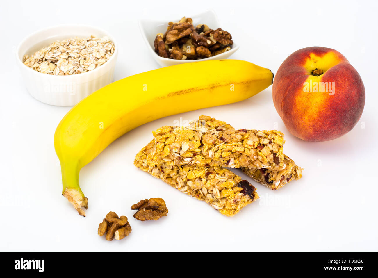 Healthy Nutrition. Childrens Food, School Lunches. Cereals, Nuts and